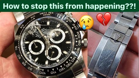 scratched up rolex|should i worry about scratching my Rolex.